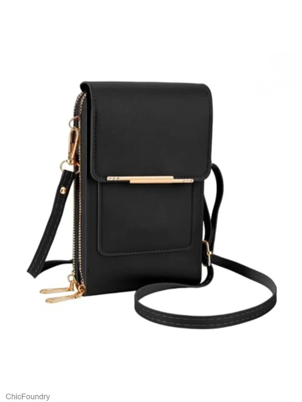 PU Leather Phone Messenger Bag Crossbody Wallet RFID Touch Screen Anti-Theft